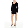 Forever 21 Women’s Cable Knit Sweater Dress & Shrug Set(Black)