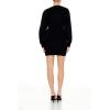 Forever 21 Women’s Cable Knit Sweater Dress & Shrug Set(Black)