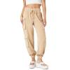 Forever 21 Women’s Corduroy Cargo Joggers(Warm Sand)
