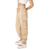 Forever 21 Women’s Corduroy Cargo Joggers(Warm Sand)