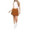 Forever 21 Women’s Corduroy Wallet Chain Mini Skirt(Toast)