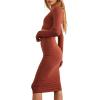 Forever 21 Women’s Crop Top & Pencil Skirt Set(Brown)