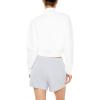 Forever 21 Women’s Cropped Half-zip Pullover(White)