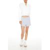 Forever 21 Women’s Cropped Half-zip Pullover(White)