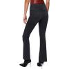 Forever 21 Women’s Curvy High-Rise Bootcut Jeans(Washed Black)