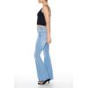 Forever 21 Women’s Curvy High-Rise Flare Jeans(Light Denim)