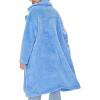 Forever 21 Women’s Faux Fur Teddy Coat(Blue)