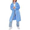 Forever 21 Women’s Faux Fur Teddy Coat(Blue)