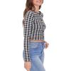 Forever 21 Women’s Gingham Cardigan Sweater(Black)