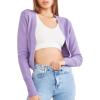 Forever 21 Women’s Hook-and-Eye Cardigan Sweater(Lavender)