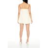 Forever 21 Women’s Lace-up Sweetheart Mini Dress(White)