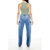 Forever 21 Women’s Low-Rise Straight Cargo Jeans(Medium Denim)