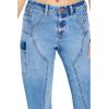 Forever 21 Women’s Low-Rise Straight Cargo Jeans(Medium Denim)