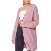 Forever 21 Women’s Marled Open-Front Cardigan Sweater(Rose)