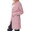 Forever 21 Women’s Marled Open-Front Cardigan Sweater(Rose)