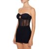 Forever 21 Women’s Mesh Sweetheart Tube Top(Black)