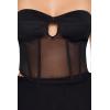 Forever 21 Women’s Mesh Sweetheart Tube Top(Black)