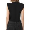 Forever 21 Women’s Padded Sweater Vest(Black)