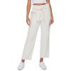 Forever 21 Women’s Paperbag Ankle Pants(Cream)