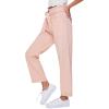 Forever 21 Women’s Paperbag Ankle Pants(Seashell Pink)