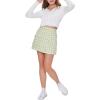 Forever 21 Women’s Plaid Mini Skirt(Avocado/Multi)