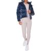 Forever 21 Women’s Quilted Puffer Jacket(Blue)