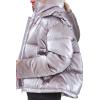 Forever 21 Women’s Quilted Puffer Jacket(Pewter)