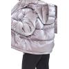 Forever 21 Women’s Quilted Puffer Jacket(Pewter)