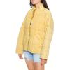Forever 21 Women’s Quilted Zip-up Jacket(Golden Haze)