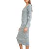 Forever 21 Women’s Ribbed Bodycon Sweater Dress(Green)