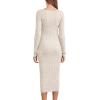 Forever 21 Women’s Ribbed Bodycon Sweater Dress(Taupe)