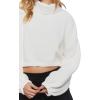 Forever 21 Women’s Ribbed Turtleneck Sweater(Vanilla)