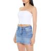Forever 21 Women’s Ricrac Cropped Tube Top(White)