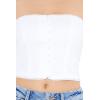 Forever 21 Women’s Ricrac Cropped Tube Top(White)