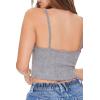 Forever 21 Women’s Ruched Sweetheart Cami(Heather Grey)