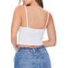 Forever 21 Women’s Ruched Sweetheart Cami(White)