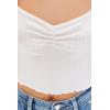 Forever 21 Women’s Ruched Sweetheart Cami(White)
