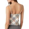 Forever 21 Women’s Satin Plaid Cropped Cami(Vanilla)
