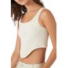 Forever 21 Women’s Seamless Curve-Hem Cropped Tank Top(Birch)