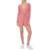Forever 21 Women’s Self-tie Belted Surplice Romper(Blush)
