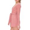 Forever 21 Women’s Self-tie Belted Surplice Romper(Blush)