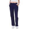 Forever 21 Women’s Straight-Leg Twill Pants(Navy)