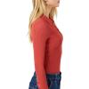 Forever 21 Women’s Sweater-Knit Polo Shirt Bodysuit(Faded Rose)