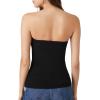 Forever 21 Women’s Sweater-Knit Zip-up Tube Top(Black)