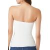 Forever 21 Women’s Sweater-Knit Zip-up Tube Top(White)