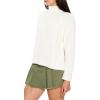 Forever 21 Women’s Turtleneck Whipstitched Sweater(Vanilla)