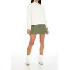 Forever 21 Women’s Turtleneck Whipstitched Sweater(Vanilla)