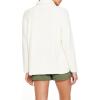 Forever 21 Women’s Turtleneck Whipstitched Sweater(Vanilla)