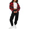 Forever 21 Women’s Twill Cargo Joggers(Black)