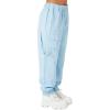 Forever 21 Women’s Twill Cargo Joggers(Sky Blue)